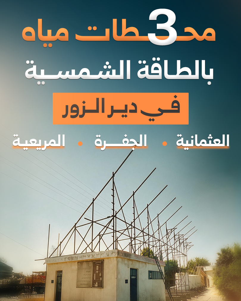 Deir ez-Zor : trois stations d’eau alimentées par l’énergie solaire