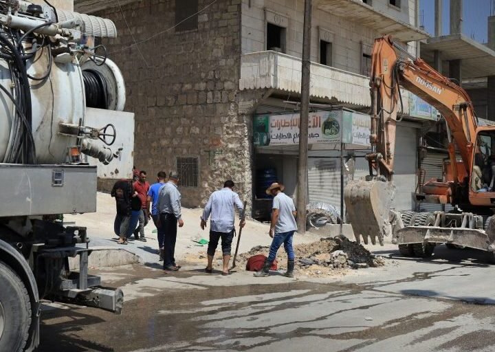 Alep : début des travaux de réhabilitation du réseau d&rsquo;assainissement