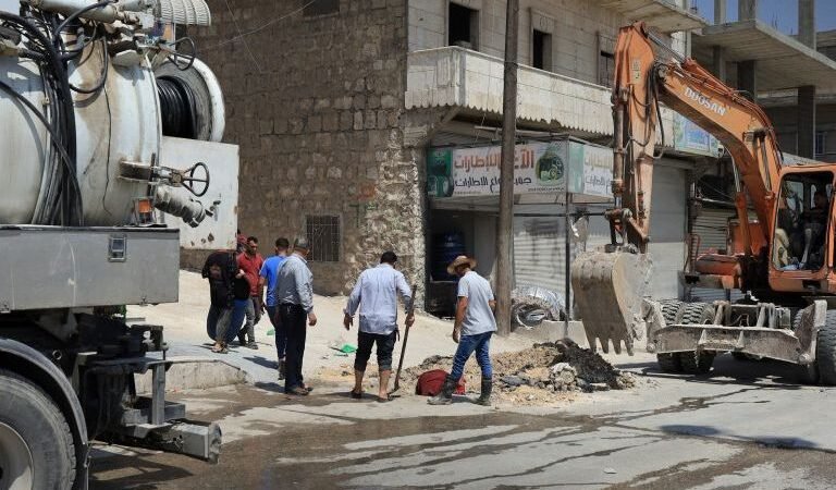 Alep : début des travaux de réhabilitation du réseau d&rsquo;assainissement