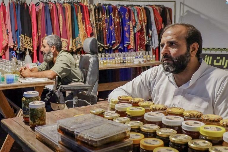 L&rsquo;équipe bénévole « Salam » pour les personnes handicapées au festival « Raqqa à travers nos yeux »