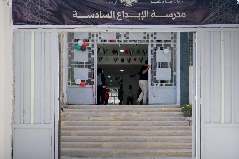 Alep : réouverture de l’école Al-Ibdaa après des travaux de réhabilitation