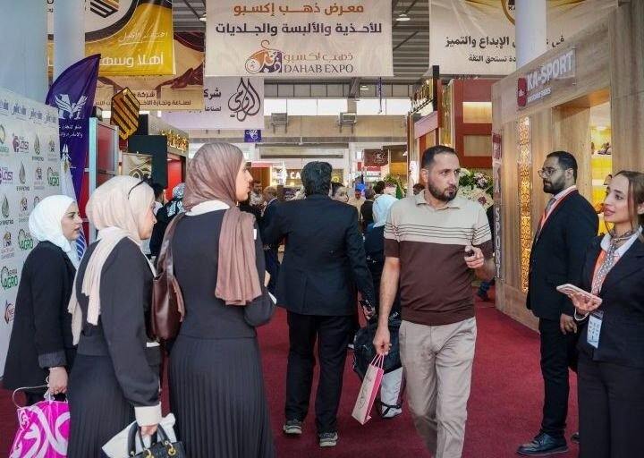 Ouverture du salon « Gold Expo » de la chaussure et du cuir à Damas